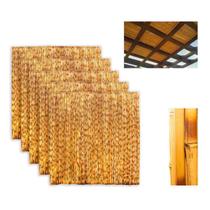 Kit 5 Unidades Painel Para Forro de Bambu 1,0x1,0 PPF1x1