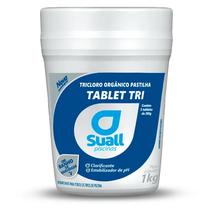 Kit 5 unidades Pastilhas Tablete Cloro 200g total 1kg P/ Piscinas