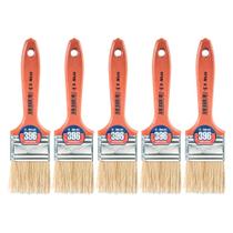 Kit 5 Unidades Pincel Atlas 396 2 Pol Acrilico Esmalte