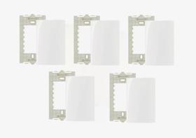 Kit 5 unidades Placa com Suporte 4x2 Cega Sleek Margirius 16027 Kit 5 unidades Placa com Suporte 4x2 Cega Sleek Margirius 16027