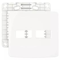 Kit 5 unidades Placa com Suporte 4x4 2 Postos B3 Margirius 19435