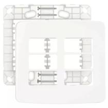 Kit 5 unidades Placa com Suporte 4x4 6 Postos B3 Margirius 19437 Kit 5 unidades Placa com Suporte 4x4 6 Postos B3 Margirius 19437