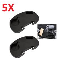 Kit 5 unidades porta copo e celular mesinha multiuso portatil para cadeira de praia cor preto