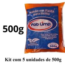 Kit 5 Unidades Sabão Em Pasta Para Brilho Lava Louças Multiação Kit 5 Unidades Sabão Em Pasta Para Brilho Lava Louças Multiação