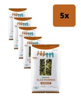 Kit 5 Unidades Snack De Alga Marinha 05g Barbecue