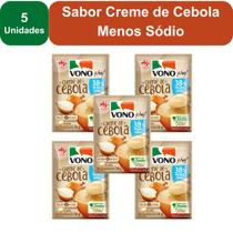 Kit 5 Unidades Sopas Cremosas VONO CHEF Sabor Creme de Cebola Menos Sódio 58g Kit 5 Unidades Sopas Cremosas VONO CHEF Sabor Creme de Cebola Menos Sódio 58g