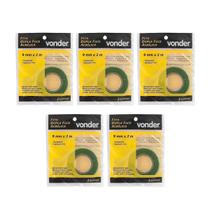 Kit 5 Unidades - Vonder Fita Dupla Face Acrílica 09mmX2m