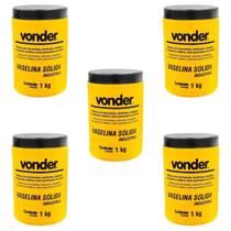 Kit 5 unidades - vonder vaselina solida industrial 1kg