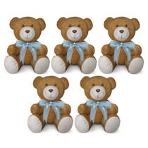 Kit 5 Ursinhos De Pelúcia Articulado Para Decoração Presente 15cm