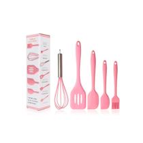 Kit 5 Utensílios De Silicone Maciço Espátulas De Cozinha Kit 5 Utensílios De Silicone Maciço Espátulas De Cozinha
