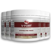 Kit 5 V Fort Pré Treino Vitafor 240g Frutas Vermelhas
