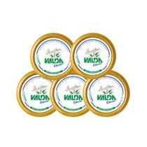 KIT 5 Valda Classic Pastilhas Sabor Mentol, Eucaliptol e Timol Alivio Refrescante 5 Latas de 50g