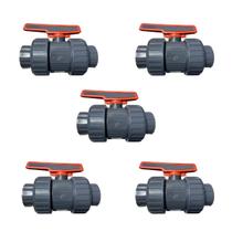 Kit 5 Válvulas Registro Esfera PVCU 50mm Série AQ PEEPDM Alta Resistência Kit 5 Válvulas Registro Esfera PVCU 50mm Série AQ PEEPDM Alta Resistência