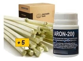 Kit 5 Varetas Foscoper 2,5Mm + 1 Fluxo Solda Aron200 50Gr