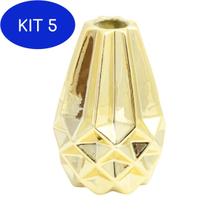 Kit 5 Vasinho Diamante Rosegold Ou Dourado 12Cm
