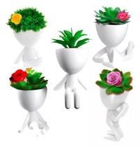 Kit 5 Vasinhos Decorativo Robert Plant Bob Para Suculentas