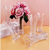 Kit 5 Vaso Decorativo 17cm em Vidro Lapidado Elegante Resistente Sortido Kit 5 Vaso Decorativo 17cm em Vidro Lapidado Elegante Resistente Sortido