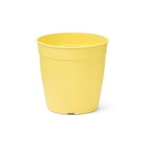 kit 5 Vaso n3,5 amarelo aquarela + Prato n1,2 amarelo