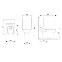 Kit 5 Vasos Sanitário com Caixa Acoplada e Assento Soft Close Elite Celite