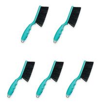 Kit 5 vassoura escova vassourinha de mão multiuso compel 27cm espanadeira nylon limpeza dia a dia balcão bancada, cinza churrasqueira Kit 5 vassoura escova vassourinha de mão multiuso compel 27cm espanadeira nylon limpeza dia a dia balcão bancada, cinza churrasqueira