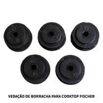 Kit 5 Vedação Borracha Do Botão Registro P Cooktop Fischer