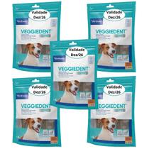 Kit 5 Veggiedent Fresh 15 Tiras P/ Cães De 5 A 10 Kg Virbac Kit 5 Veggiedent Fresh 15 Tiras P/ Cães De 5 A 10 Kg Virbac