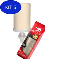 Kit 5 Vela Cerâmica Tradicional Para Filtro De Água Por Gravidade