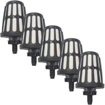 Kit 5 Vela Com Carvão Ativado Universal Plástica Filtro de Barro E Plástico Lazarios Black