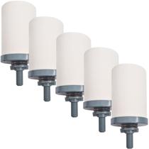 Kit 5 Velas Acquamar Cerâmica Acquapure Branco Kit 5 Velas Acquamar Cerâmica Acquapure Branco