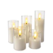 Kit 5 Velas de LED Eletrônicas Slim Decoração Eventos Casamento Kit 5 Velas de LED Eletrônicas Slim Decoração Eventos Casamento