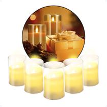 Kit 5 Velas Decorativas De Led Amarela Artificial Eletrônica Kit 5 Velas Decorativas De Led Amarela Artificial Eletrônica