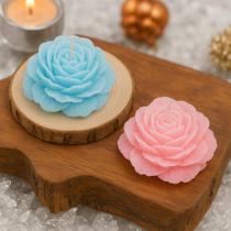 Kit 5 Velas Rosa Premium Decorativas Elegância Festas