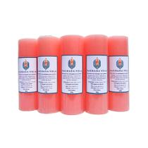 Kit 5 velas votiva 7 dias 260g (rosa)