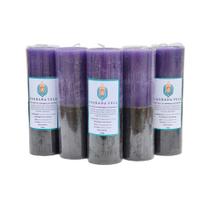 Kit 5 velas votiva 7 dias 260g (roxa e preta) Kit 5 velas votiva 7 dias 260g (roxa e preta)