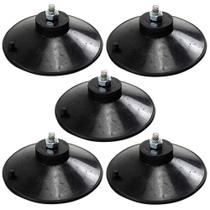 Kit 5 Ventosa De 90Mm (9 Cm) Em Preto Com Parafuso E Porca Kit 5 Ventosa De 90Mm (9 Cm) Em Preto Com Parafuso E Porca