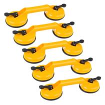 Kit 5 Ventosa Dupla 80kg ABS Vidro Espelho Kit 5 Ventosa Dupla 80kg ABS Vidro Espelho