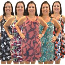 Kit 5 Vestido Plus Size Feminino C Alcinha Soltinho Versátil - Felicity