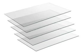Kit 5 Vidros Expositor Balcão Vitrine Para Loja 50x30 4mm