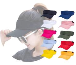 Kit 5 Viseira Várias Cores Aba Boné Lisa para Personalizar