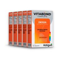 Kit 5 Vitabond Completo Energia Katiguá 60 Cápsulas