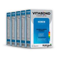 Kit 5 Vitabond Completo Homem Katiguá 60 Cápsulas