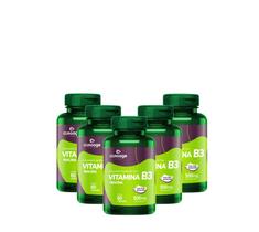 Kit 5 Vitamina B3 NIACINA - 60 Capsulas Clinoage