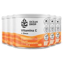 Kit 5 Vitamina C + Zinco Ocean Drop 30 Gomas Sabor Limão Kit 5 Vitamina C + Zinco Ocean Drop 30 Gomas Sabor Limão