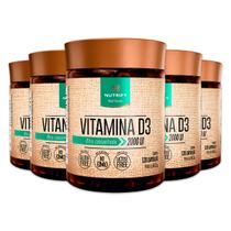 Kit 5 Vitamina D3 2000UI 120 Cápsulas Nutrify