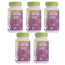 Kit 5 Vitamina K2 + D3 5x60 cápsulas Maltta Kit 5 Vitamina K2 + D3 5x60 cápsulas Maltta