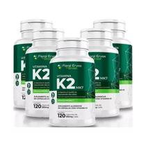 Kit 5 Vitamina K2 Mk7 Menaquinona 7 240 Caps Floral Ervas