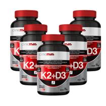 Kit 5 Vitamina K2 + Vitamina D3 30 Cápsulas