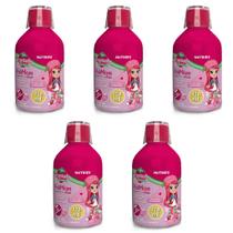 Kit 5 Vitaminas Infantis A a Z Polimais Moranguinho Sabor Morango 120ml Kit 5 Vitaminas Infantis A a Z Polimais Moranguinho Sabor Morango 120ml