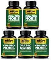 Kit 5 Vitaminas Ora-Pro-Nóbilis 120 capsulas 500mg 100% Suplemento Natural e original fibras