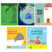 Kit 5 vol - a árvore generosa + a orquestra da lua cheia + bem lá no alto + baleia na banheira + a raposa vai de carro - Kit de Livros